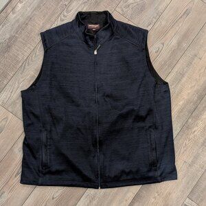 Johnston & Murphy Men's Knit Vest in Space Navy XXL